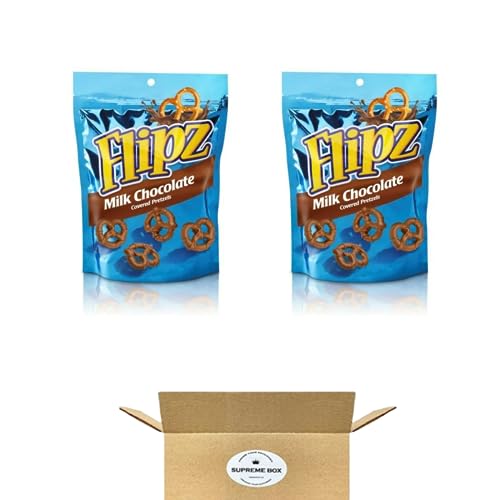 Flipz Milk Chocolate Covered Pretzels, 10 Oz (2 Pack)