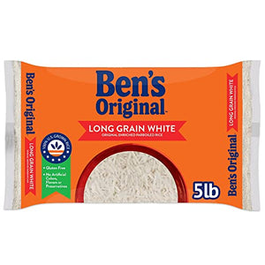 BEN'S ORIGINAL Enriched Long Grain White Rice, 5 lb