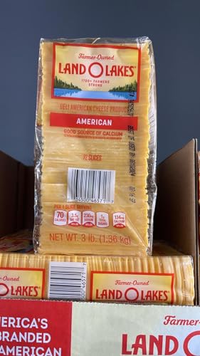 Land Sliced Yellow Deli American Cheese, 3lb