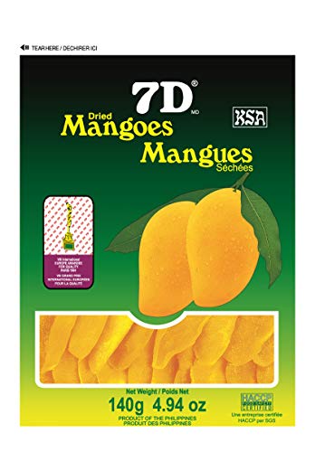 7D Dried Mangoes, 140 Gram, 5 Pack