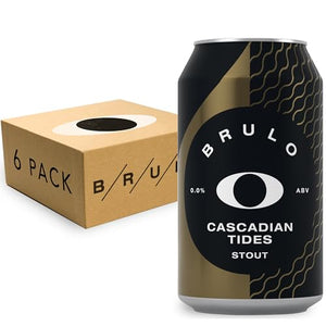 BRULO Cascadian Tides Stout, Non-Alcoholic, 330mL