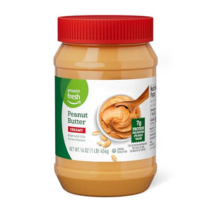 Amazon Fresh Creamy Peanut Butter, 16 Oz