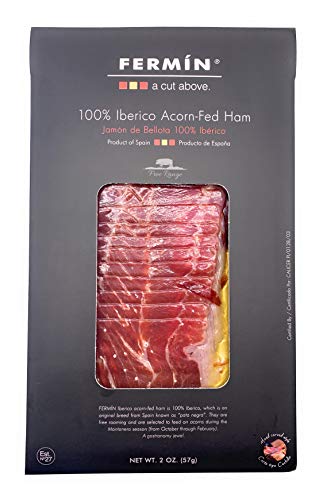 Iberico de Bellota Ham Sliced by Hand, 2 oz