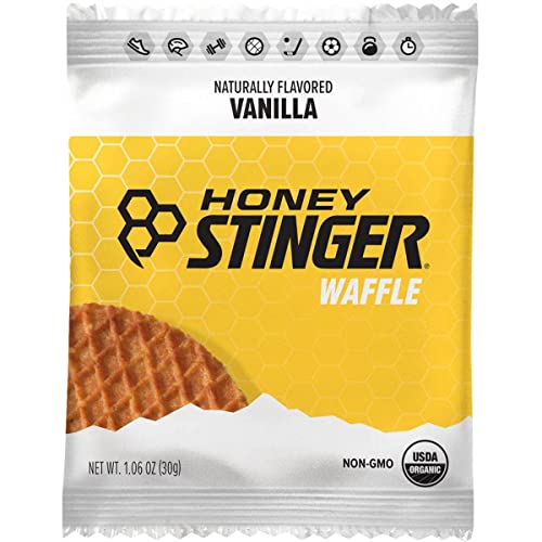 HONEY STINGER Organic Vanilla Waffles 12 Count, 1.06 OZ