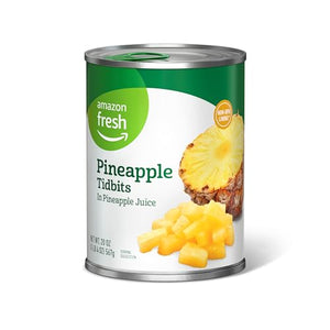 Amazon Fresh Canned Pineapple Tidbits in Juice, 20 Oz