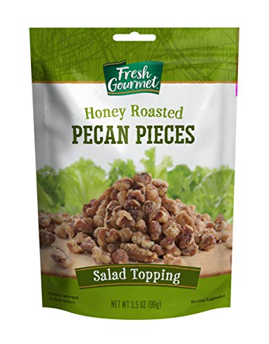 Fresh Gourmet Honey Roasted Pecan Pieces, 3.5 Ounce