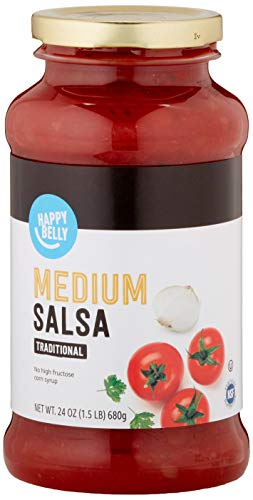 Amazon Brand - Happy Belly Traditional Medium Salsa, 24oz