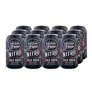 High Brew Nitro Black Cold Brew Coffee, 10 Fl Oz (12 Pack)