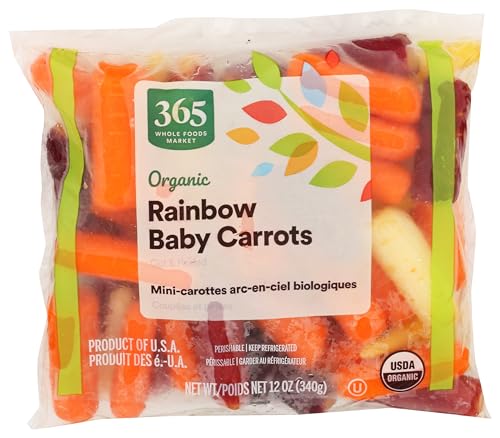 Organic Baby Peeled Rainbow Carrots, 12 Ounce