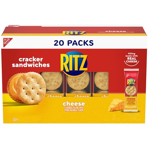 RITZ Cheese Sandwich Crackers, 20 Packs