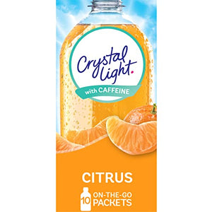 Crystal Light Sugar-Free Energy Citrus Powdered Drink Mix, 10 Count