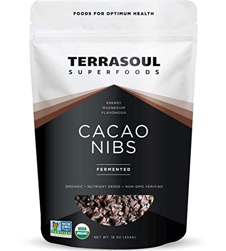 Terrasoul Organic Cacao Nibs, 2 Lbs (2 Pack)