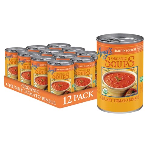 Amy’s Chunky Tomato Bisque Soup, 14.5 oz (12 Pack)