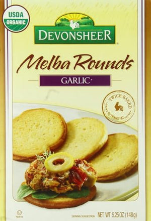 Devonsheer Melba Rounds, Garlic, 5.25 Oz (12 Pack)