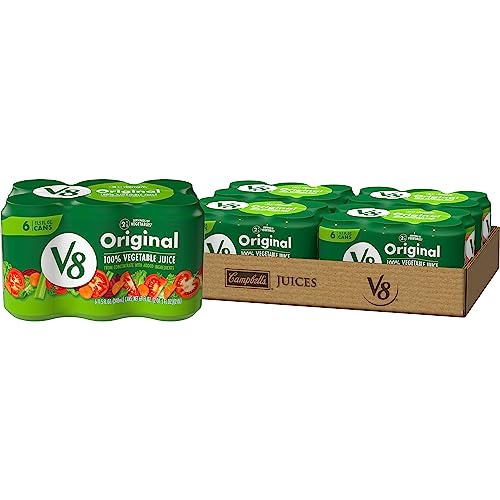 V8 Original 100% Vegetable Juice, 11.5 fl oz, 4 Cases