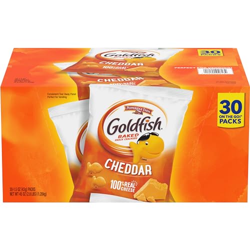 Pepperidge Farm Goldfish Cheddar Crackers, 1.5 oz, 30 Count