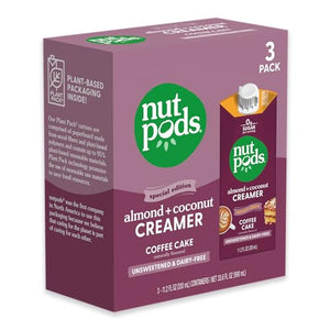 nutpods Coffee Cake Unsweetened Dairy-Free Creamer (3-Pack)