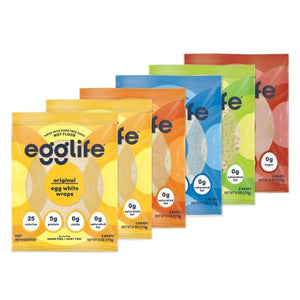 egglife Egg White Wraps, 6 Packs, Assorted Flavors - Gluten Free, Dairy Free, Keto Friendly