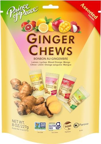 Prince of Peace Ginger Chews Assorted Flavors, 8 oz