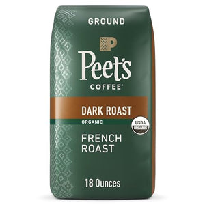 Peet's Coffee, Dark Roast Ground, Organic French Roast 18 oz