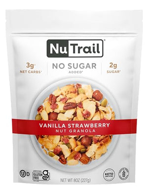 NuTrail Nut Granola Cereal, Vanilla Strawberry, 8 oz