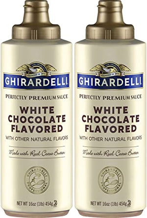 Ghirardelli White Chocolate Sauce 16 oz (Pack of 2)