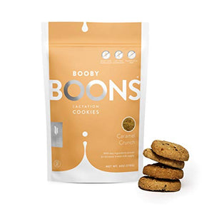 Booby Boons Lactation Cookies, Caramel Crunch, 6 oz