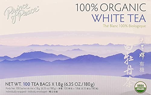 Prince of Peace Organic White Tea, 100ct