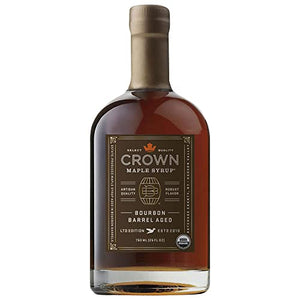 Crown Maple Bourbon Barrel Aged Organic Maple Syrup, 25 Fl Oz