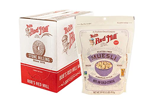 Bob's Red Mill Gluten Free Muesli Cereal, 16 oz (Pack of 4)