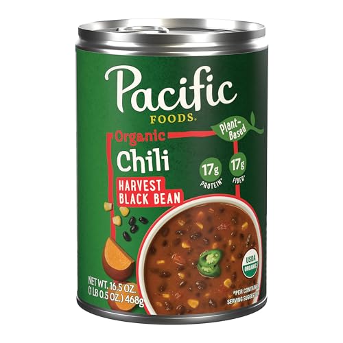 Pacific Foods Organic Black Bean Chili, 16.5oz Can