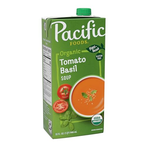 Pacific Foods Organic Tomato Basil Soup, 32 oz