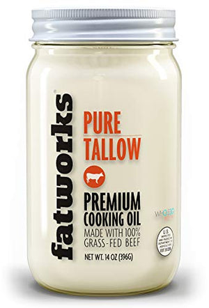 Fatworks Premium Grass Fed Beef Tallow, 14 oz.