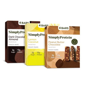 Simply Protein Variety Pack Protein Bars, 12 Pack