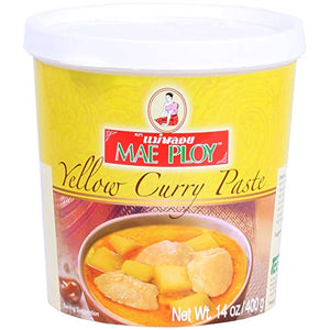 Mae Ploy Thai Yellow Curry Paste, 14oz Tub