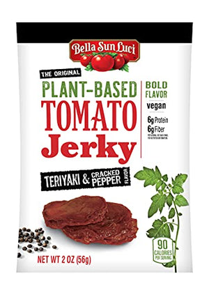 Bella Sun Luci Plant-Based Tomato Jerky-Teriyaki Cracked Pepper