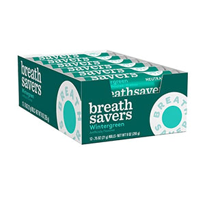 BREATH SAVERS Wintergreen Sugar Free Breath Mints, 0.75 oz (24 Count)