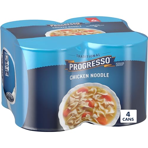 Progresso Traditional Chicken Noodle Soup, 19 oz., 4 Pack