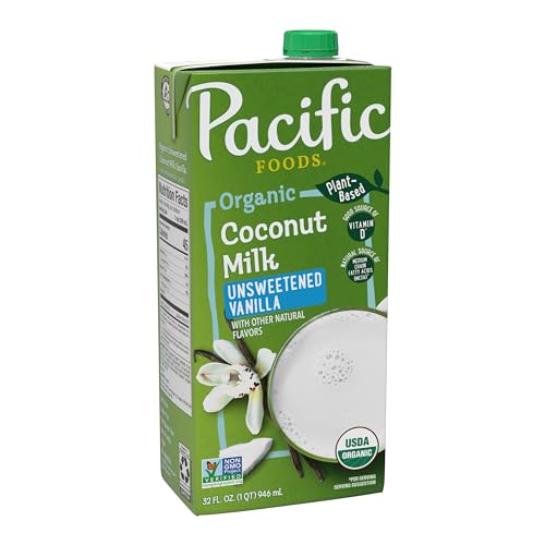 Pacific Foods Organic Unsweetened Vanilla Coconut Milk, 32 oz