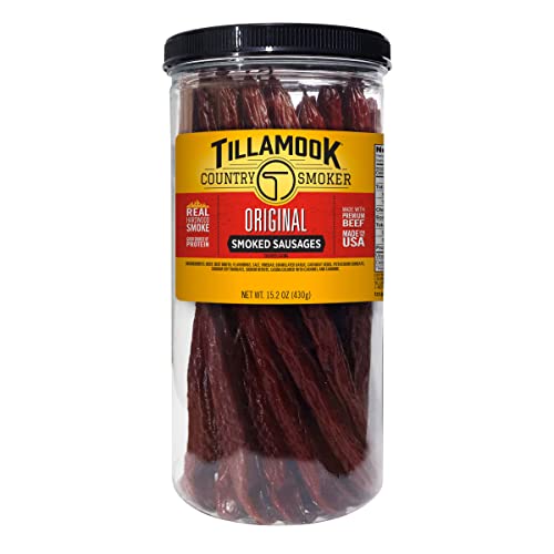 Tillamook Smoked Sausages, Original Beef, 15.2 Ounce, 20 Count