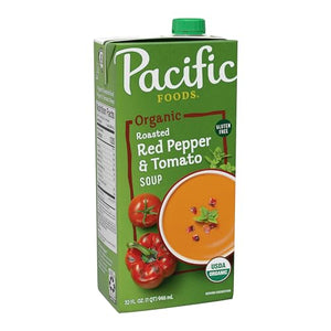 Pacific Foods Organic Creamy Red Pepper & Tomato Soup, 32 oz