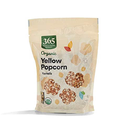 365 Organic Yellow Popcorn Kernels, 28 Ounce