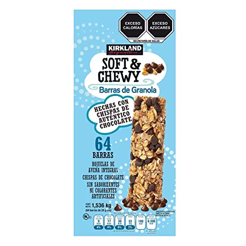 Kirkland Signature Soft & Chewy Chocolate Chip Granola Bars, 54.4 oz