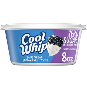 Cool Whip Zero Sugar Whipped Cream Topping (8 oz Tub)