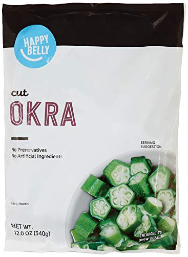 Happy Belly Frozen Okra Cut, 12 Oz