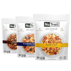 NuTrail Nut Granola Cereal, Variety Pack, 8 oz (3 Count)