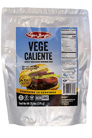 Vegan Burger (18 Servings): Vege Caliente Mix - 10+ Years Storage