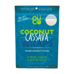 NUCO Paleo Vegan Coconut Cassava Wraps, 5 Count