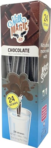 Milk Magic Chocolate Milk Flavoring Straws - 24 Pack