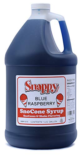 Snappy Blue Raspberry Sno Cone Syrup, 1 Gallon